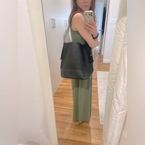 Cuyana black pebbled leather bucket bag - NEVER WORN